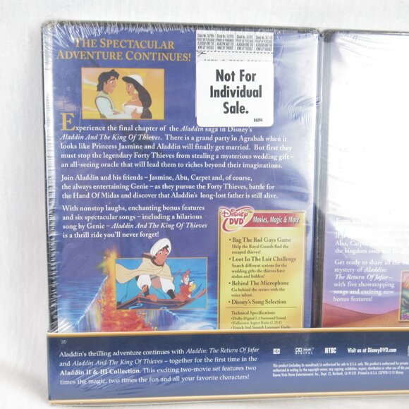 Disney Aladdin The Return of Jafar & The King of Thieves (2 & 3 Collection) - Picture 5 of 15
